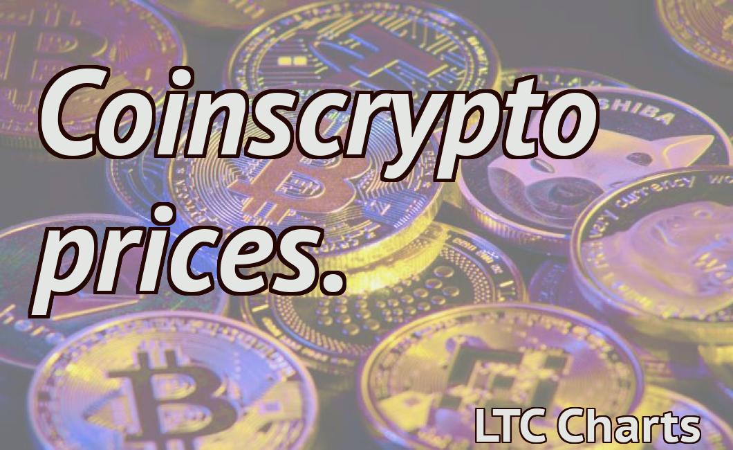 Coinscrypto prices.