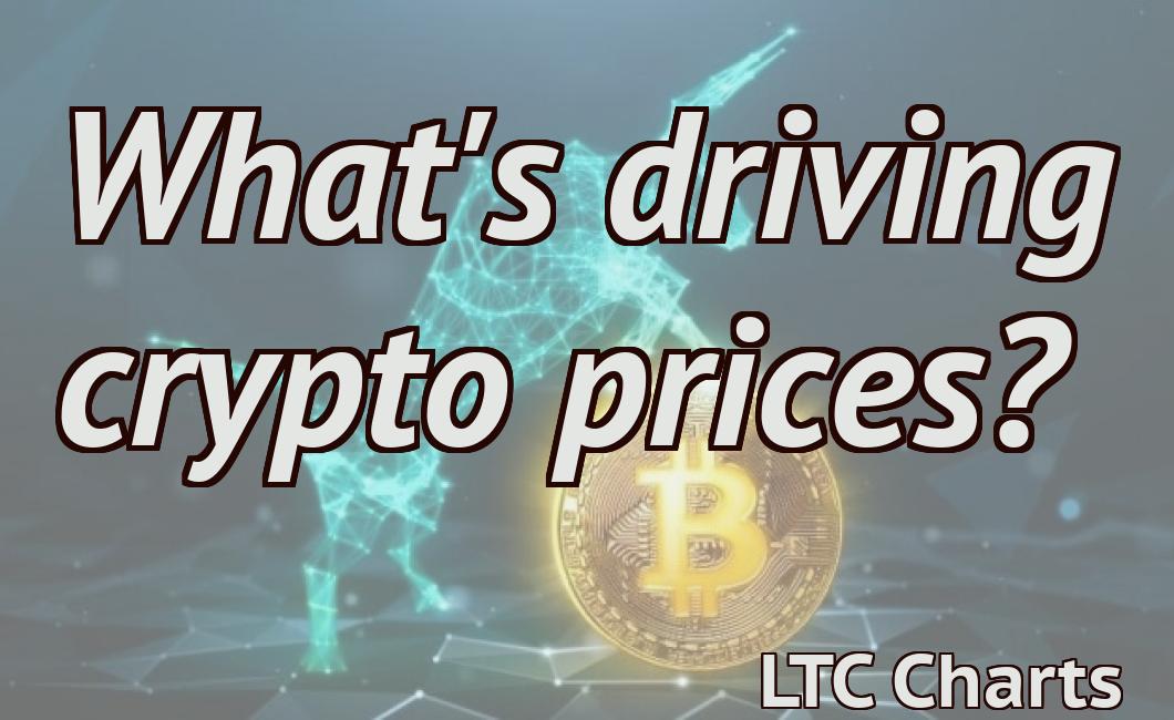 what is driving crypto prices