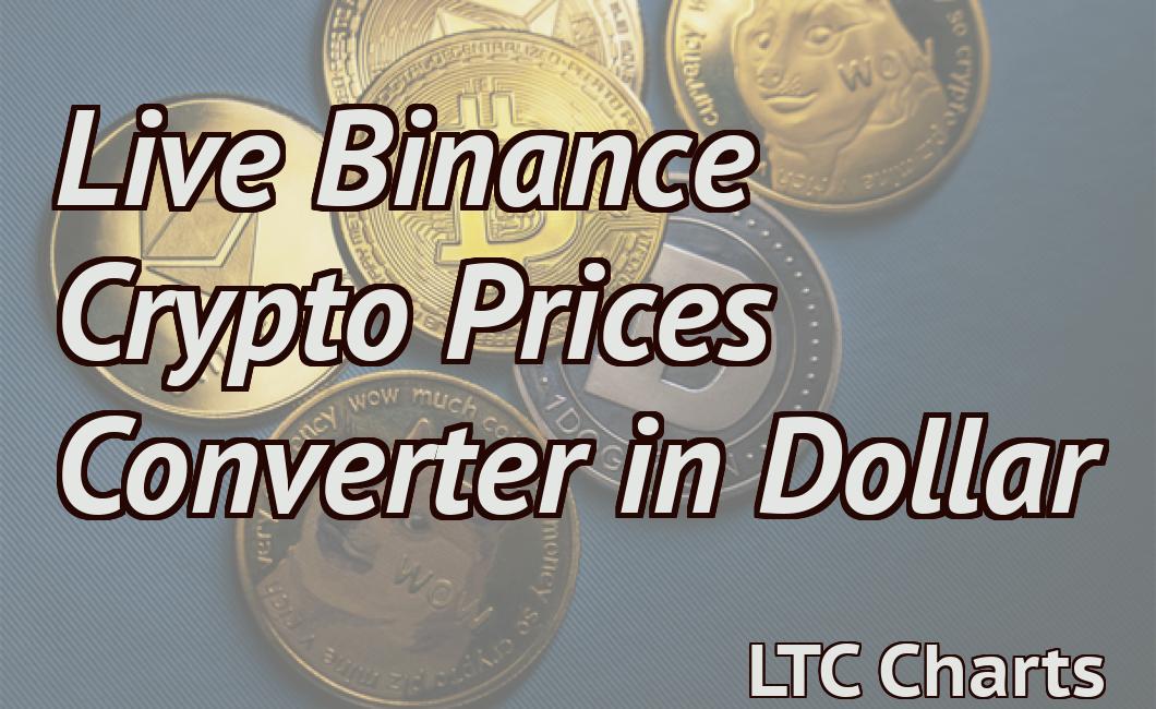 Live Binance Crypto Prices Converter in Dollar