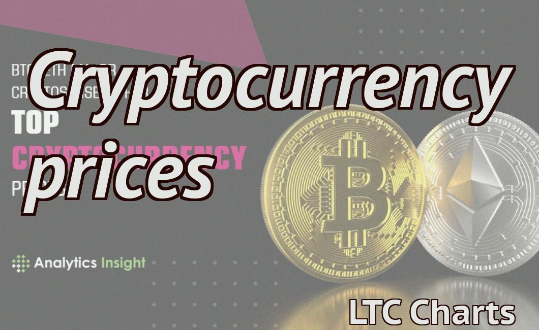 Cryptocurrency prices