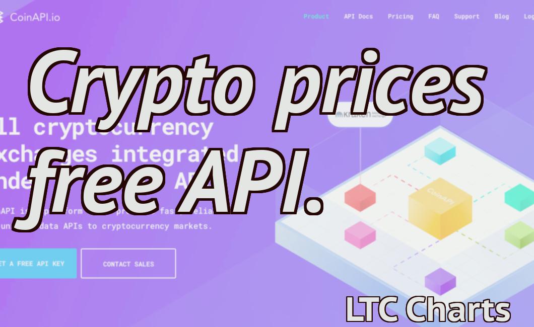 Crypto prices free API.