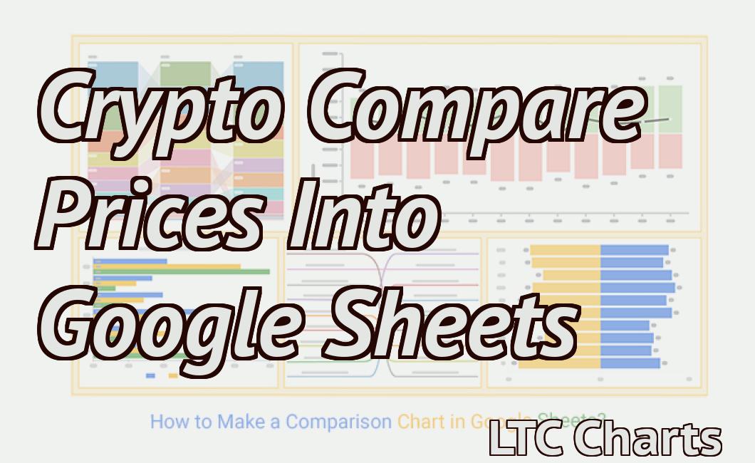 google sheets crypto prices