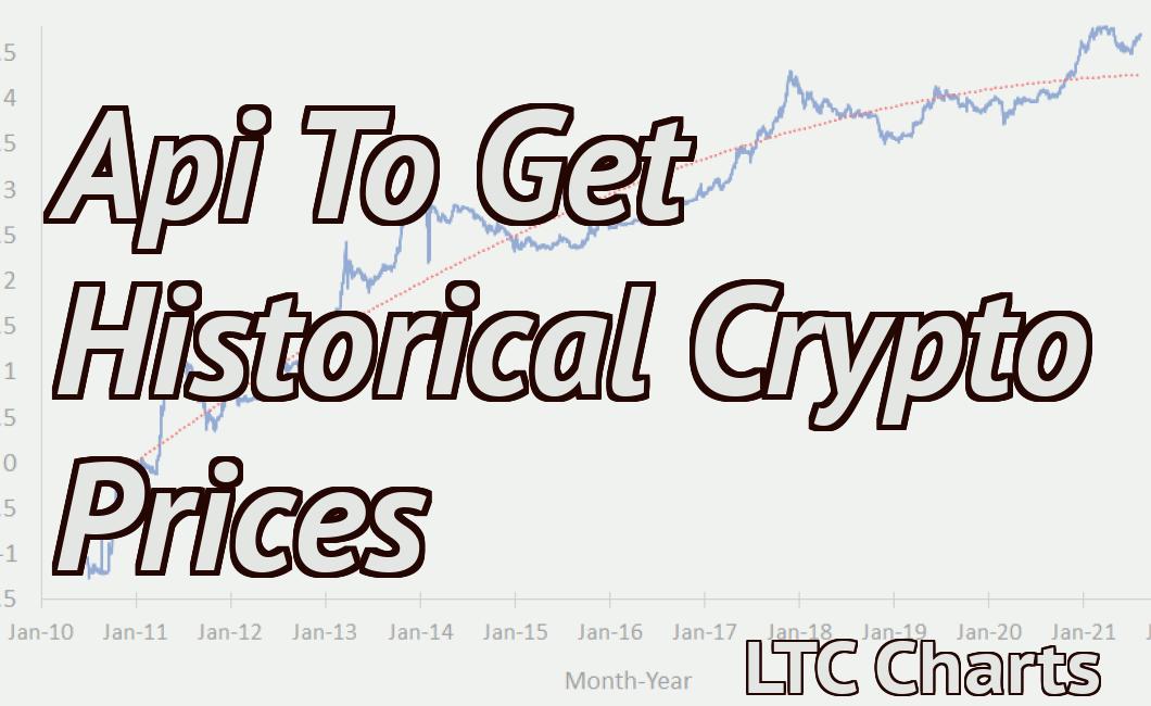 Api To Get Historical Crypto Prices