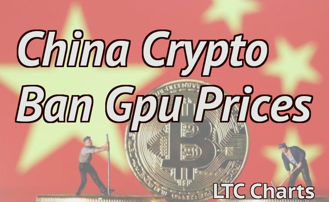 China Crypto Ban Gpu Prices