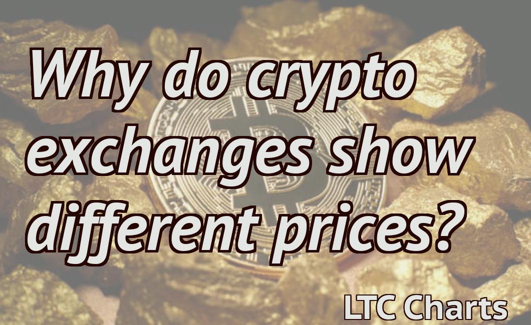 Why do crypto exchanges show different prices?