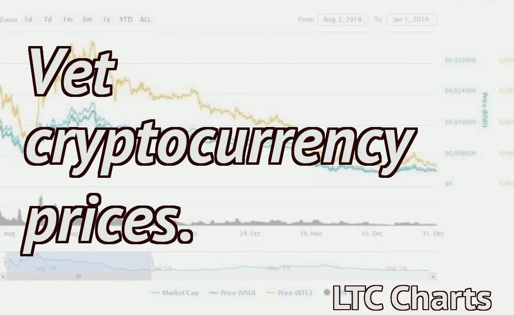 Vet cryptocurrency prices.