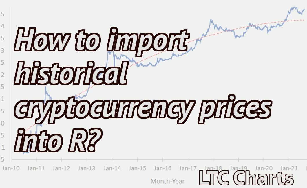 How to import historical cryptocurrency prices into R?