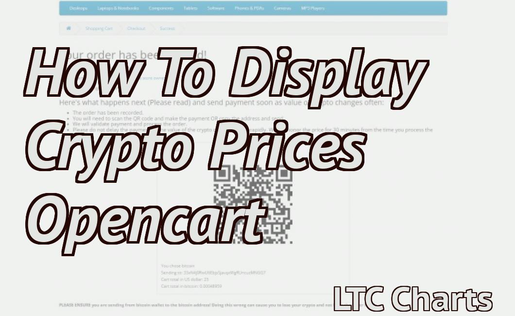 How To Display Crypto Prices Opencart