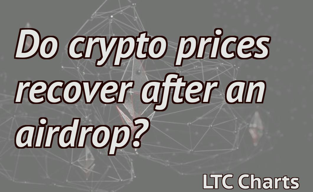 Do crypto prices recover after an airdrop?