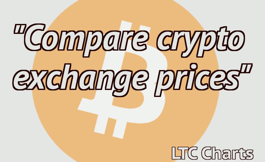 "Compare crypto exchange prices"