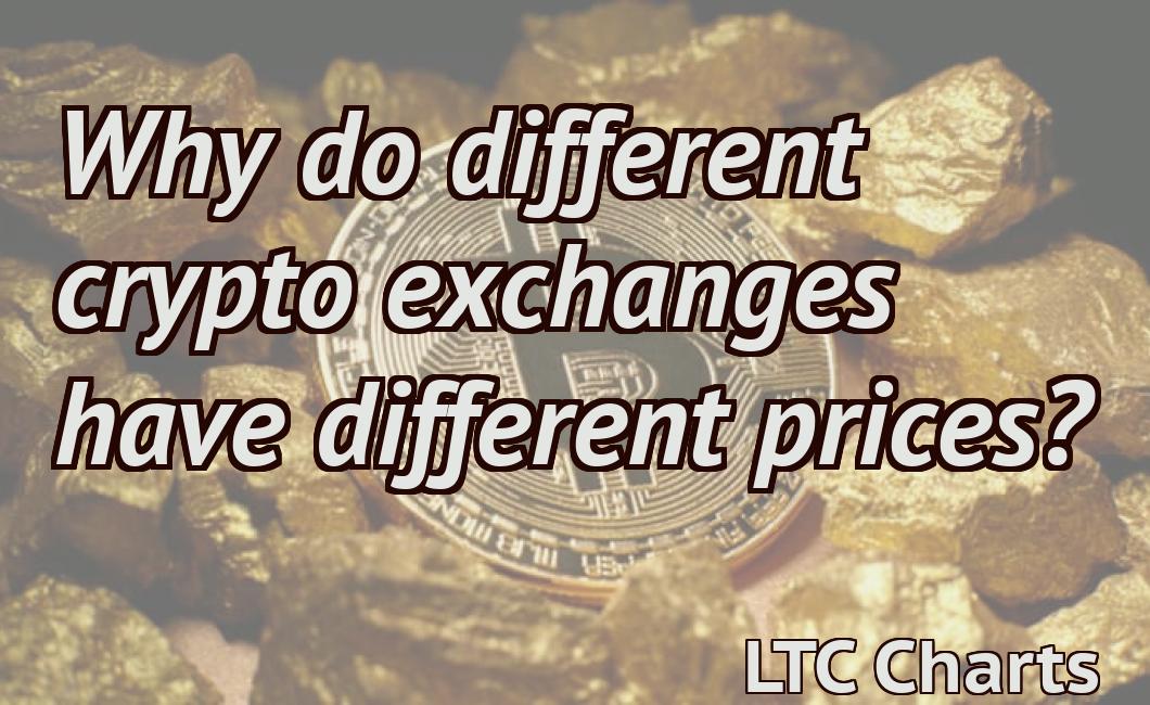 Why do different crypto exchanges have different prices?