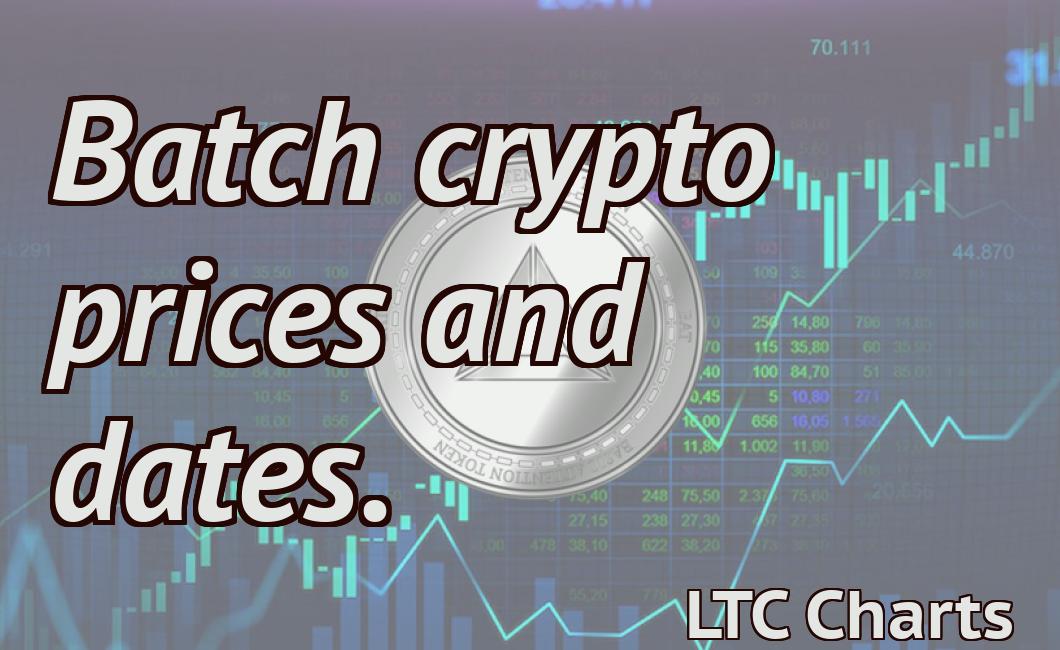 crypto prices dates