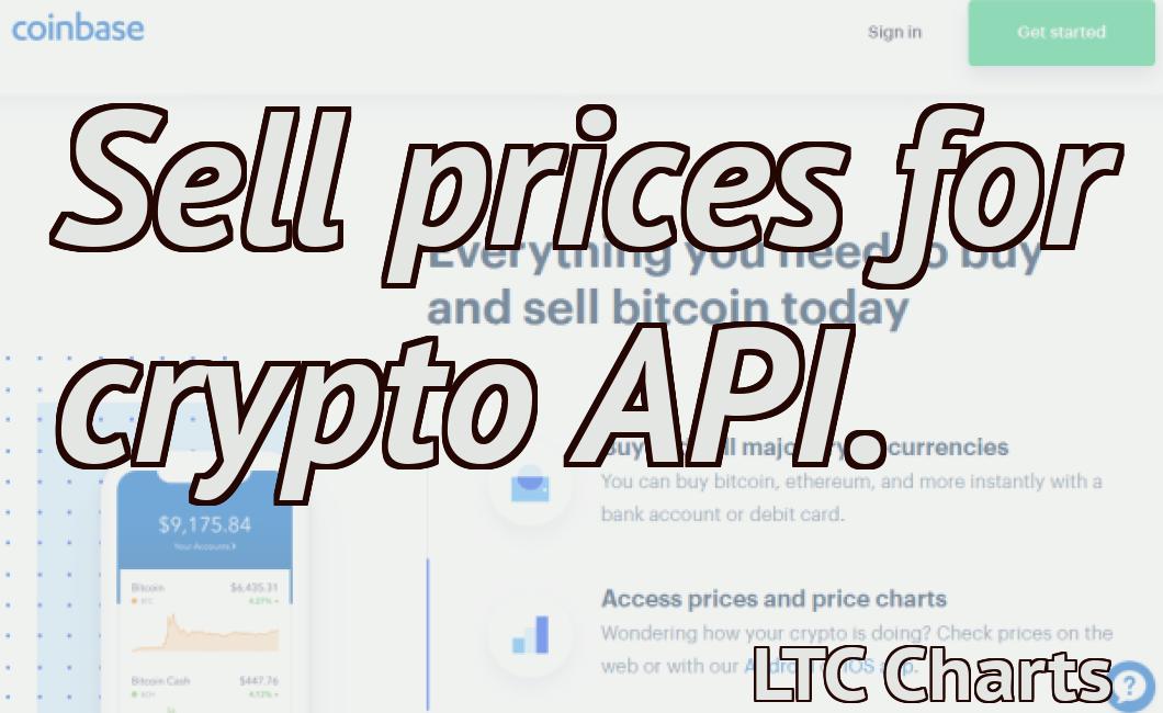 sell prices for crypto api