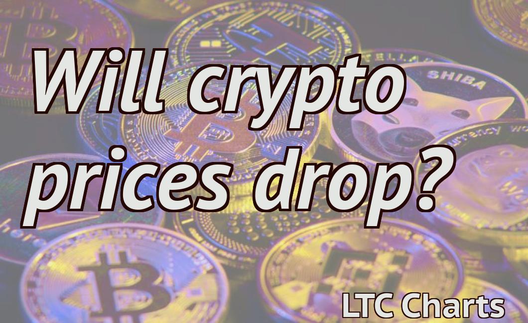 crypto prices drop