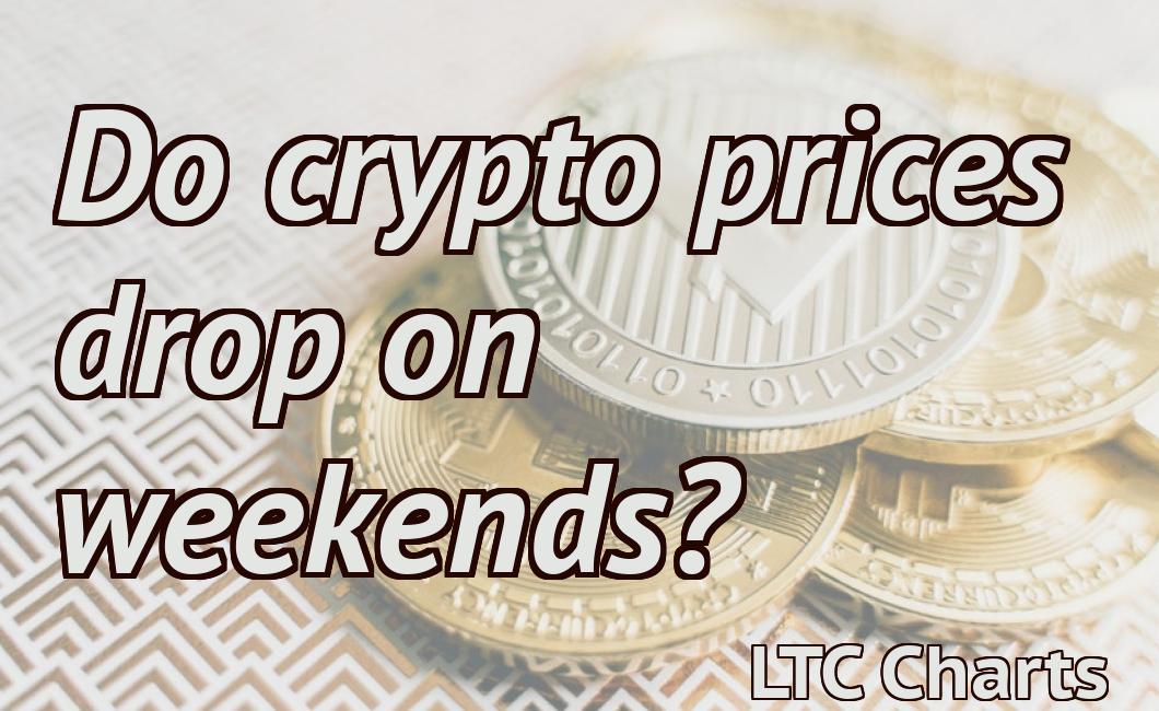 do crypto prices drop on weekends