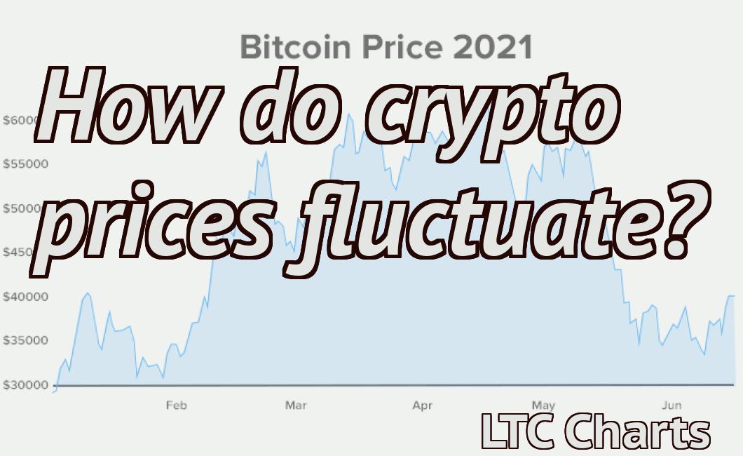 how does crypto prices fluctuate