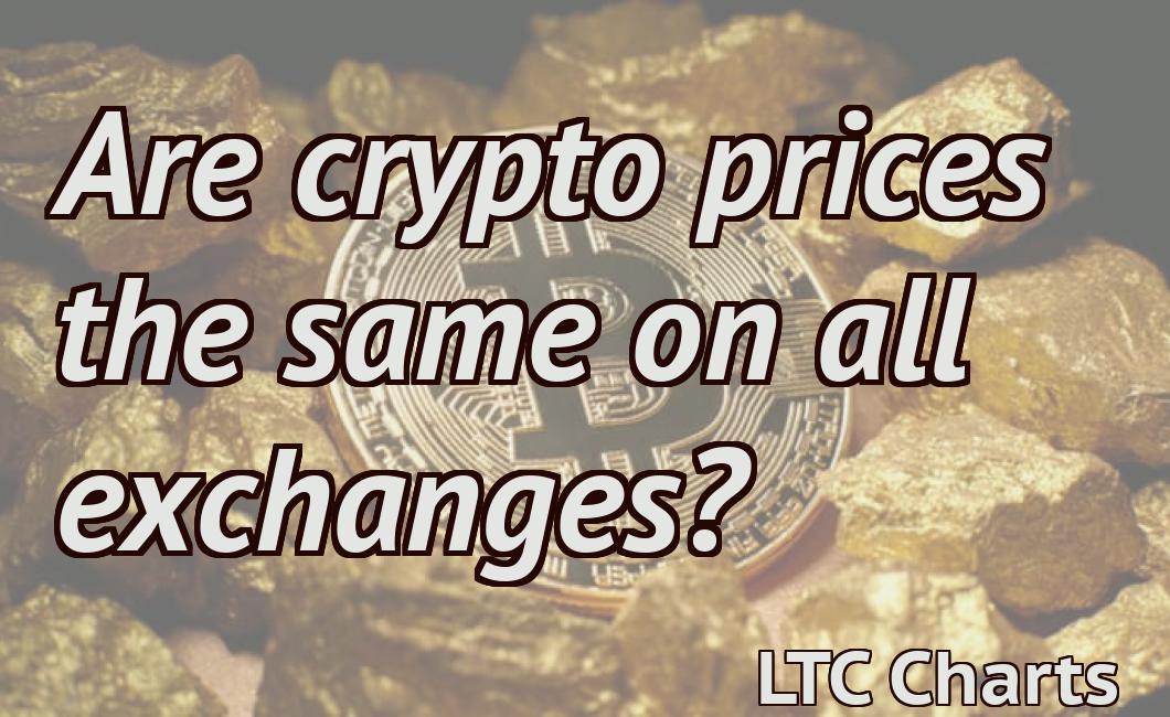 Are crypto prices the same on all exchanges?