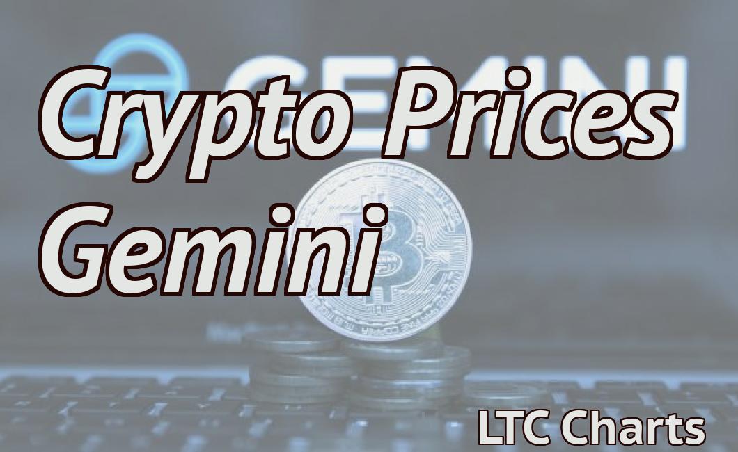 Crypto Prices Gemini