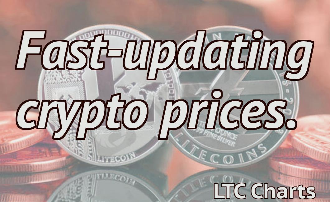 Fast-updating crypto prices.