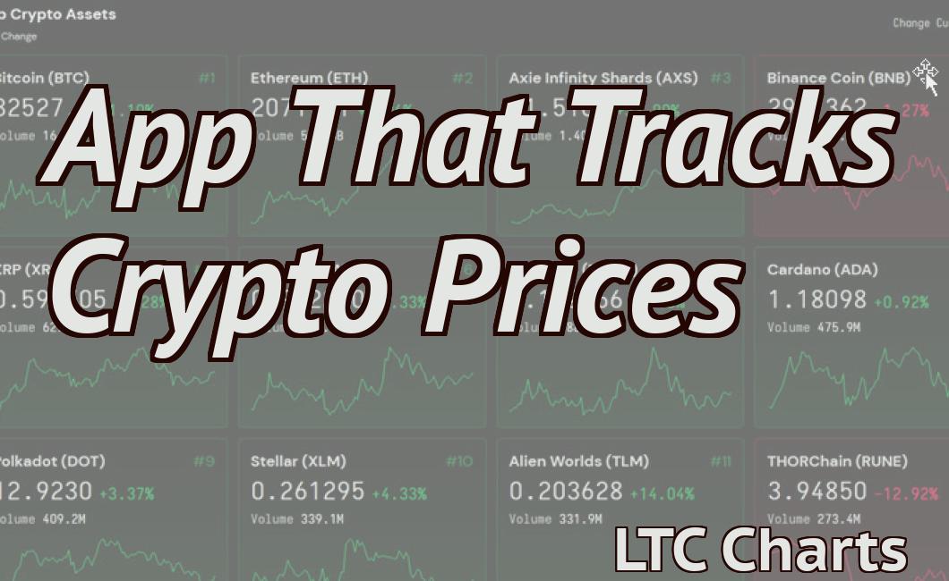 App That Tracks Crypto Prices