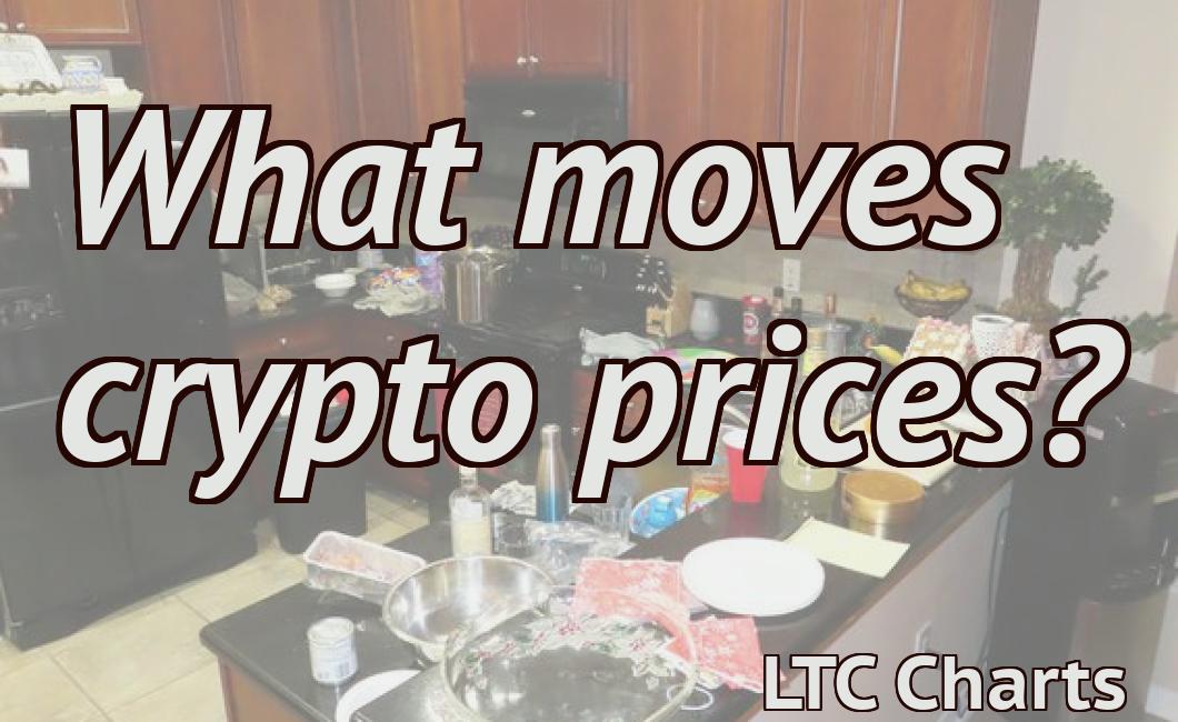 What moves crypto prices?