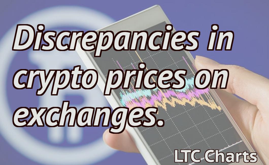 Discrepancies in crypto prices on exchanges.