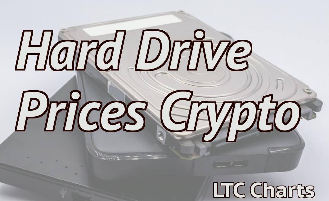 Hard Drive Prices Crypto