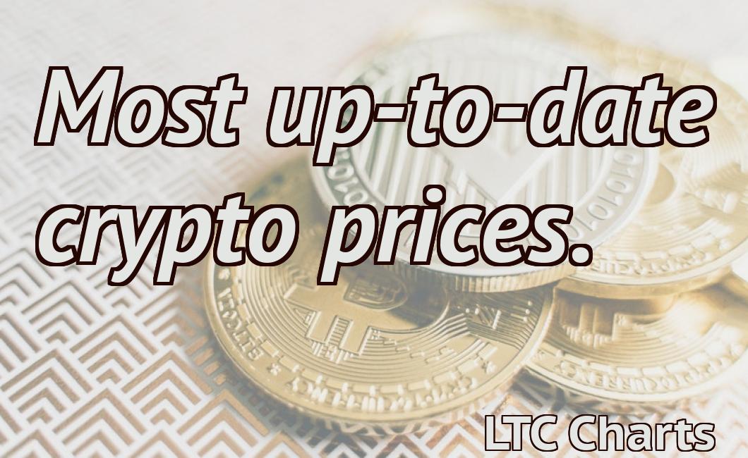 most up to date crypto prices