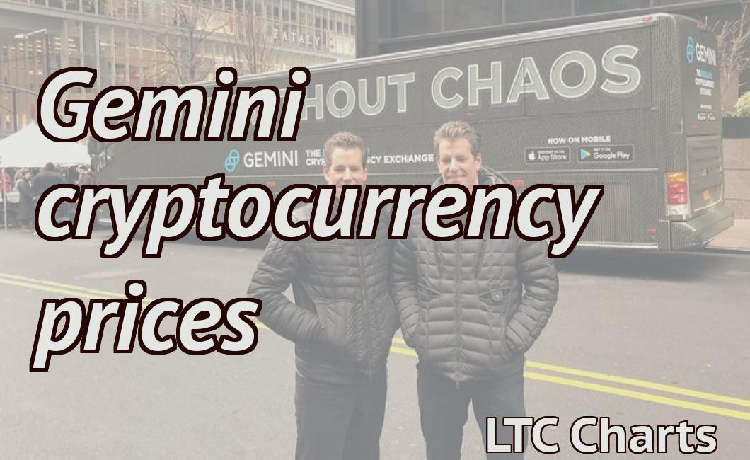 crypto prices gemini